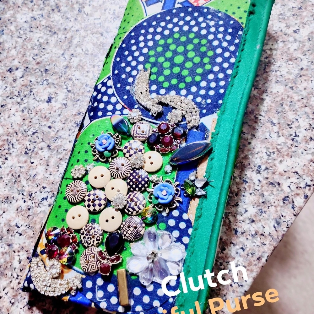 Colorful Beaded Clutch